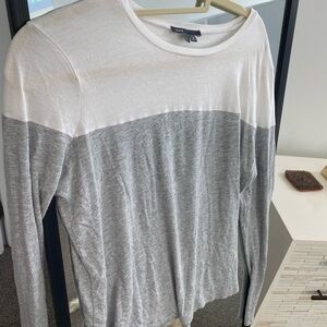 Vince Color Block Long Sleeve Tee